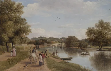 Pont de Richmond depuis le chemin de halage, Surrey